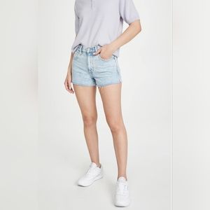 SLVRLAKE Farrah High And Dry High-rise Cut-off Premium Denim Jean Shorts Size 28